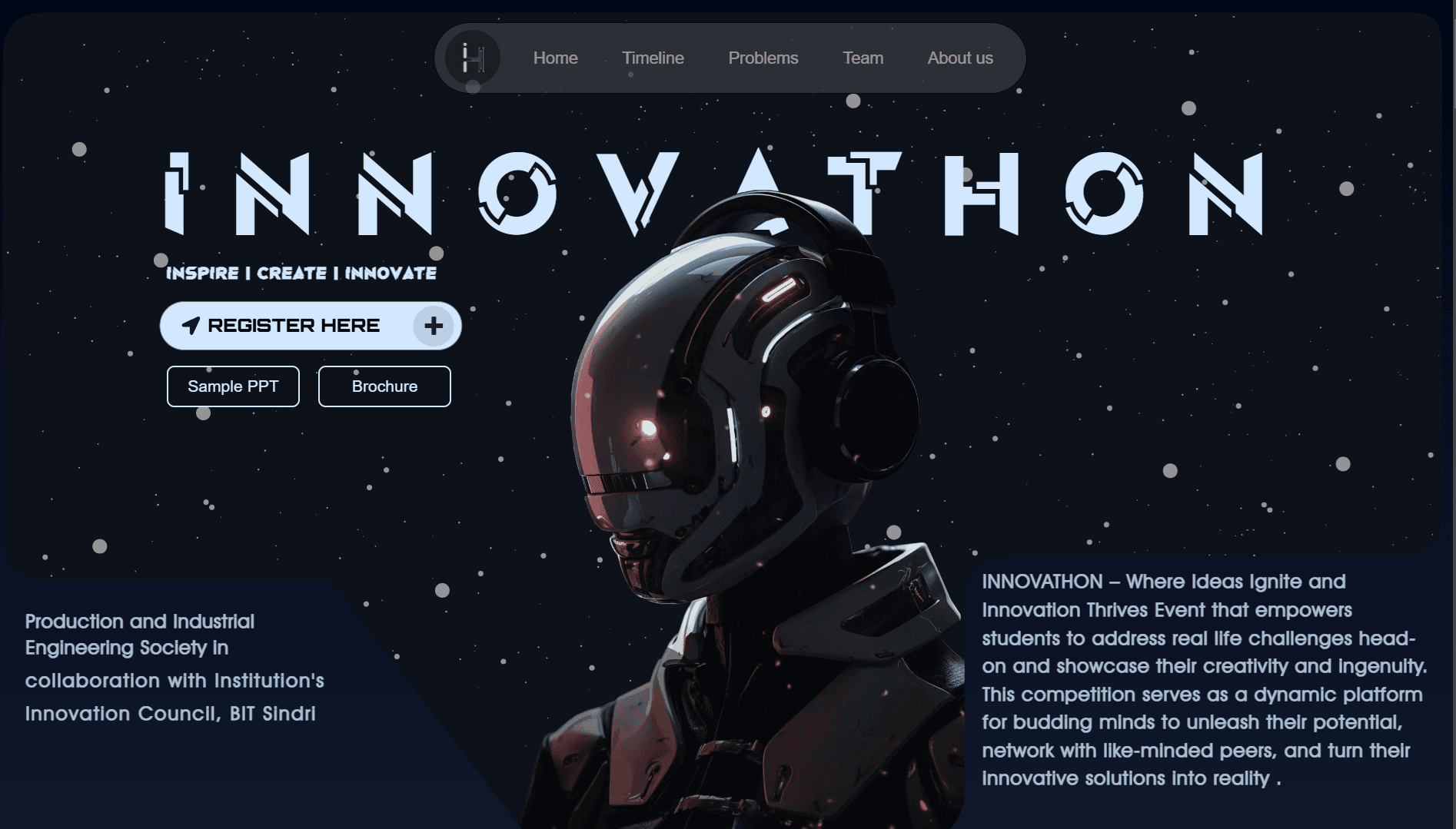 An image of the INNOVATHON project.