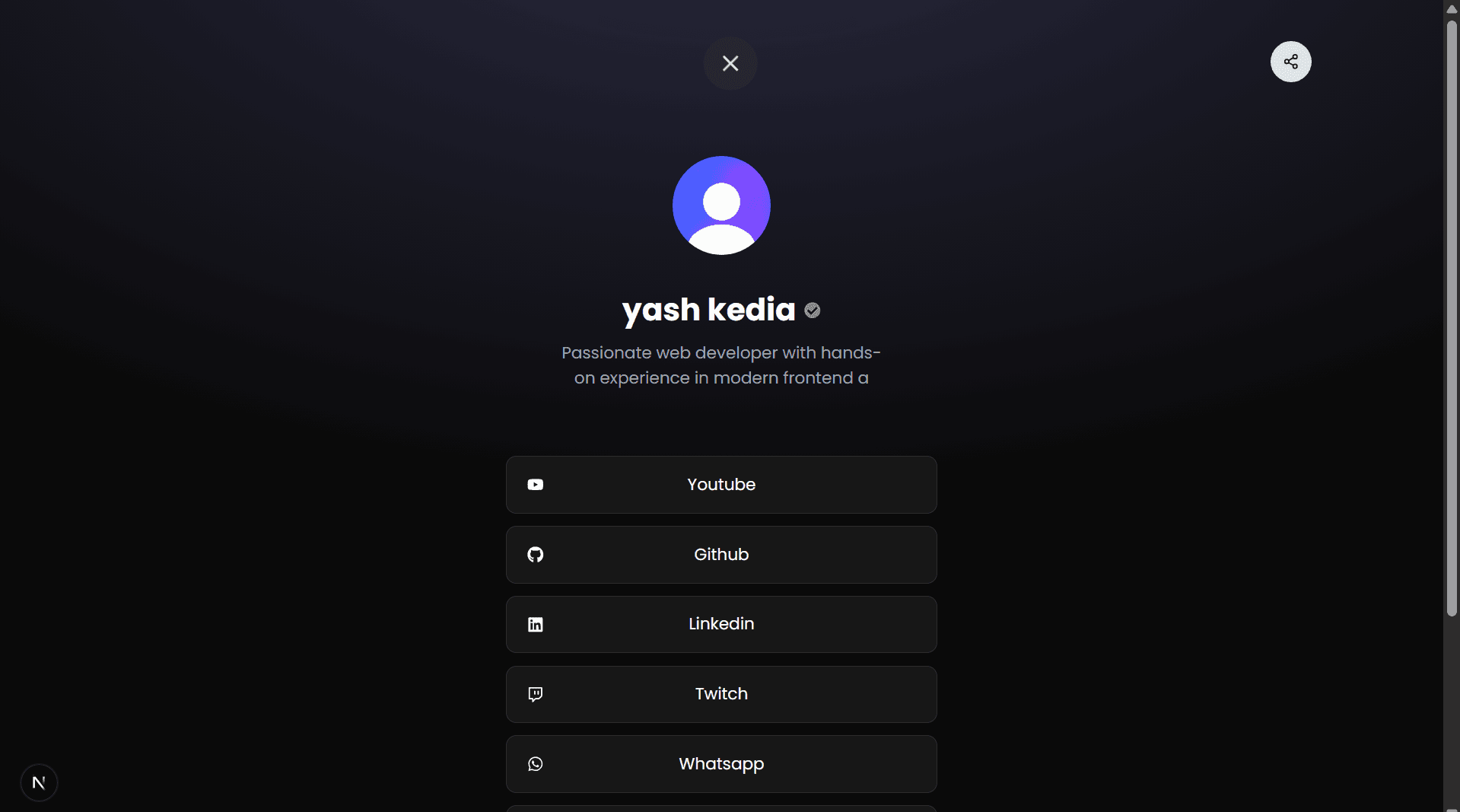 An image of the linkfolio project.